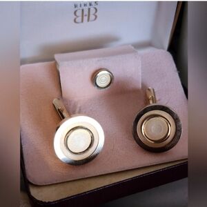 Birks Cufflinks with Tie Clip